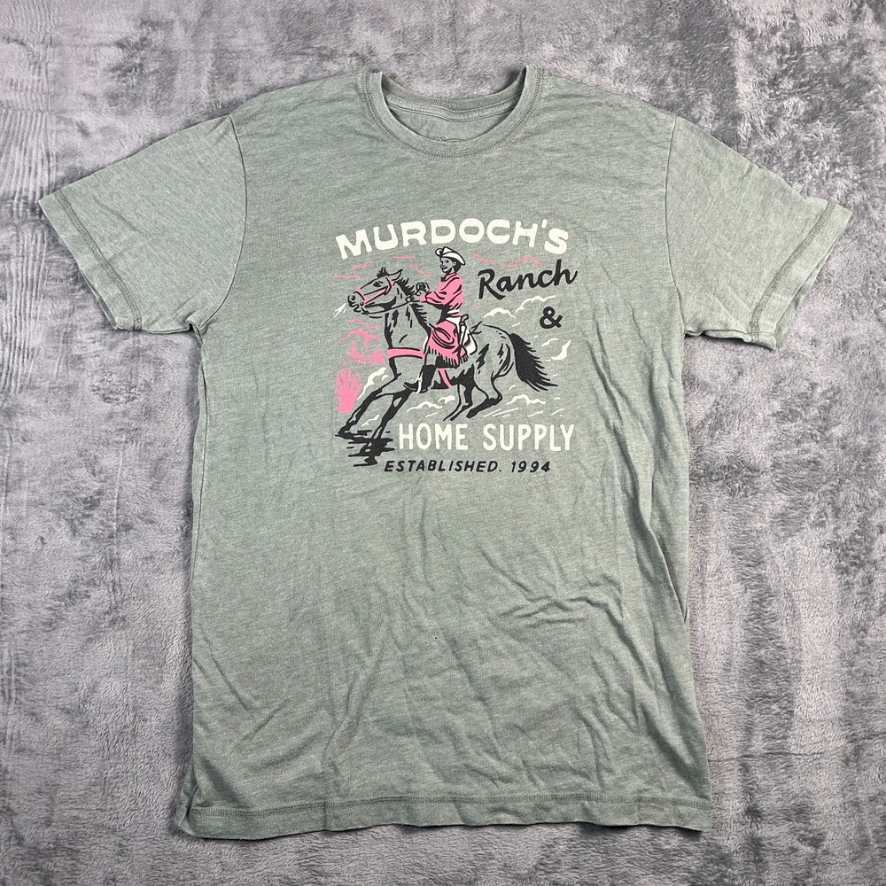 Murdochs Ranch & Home Supply Cowgirl Graphic T Shirt Womens Medium Green